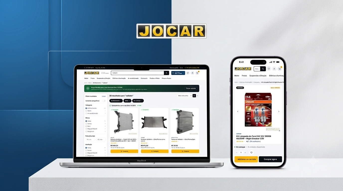 Jocar Autopeças — Diagnóstico de UX